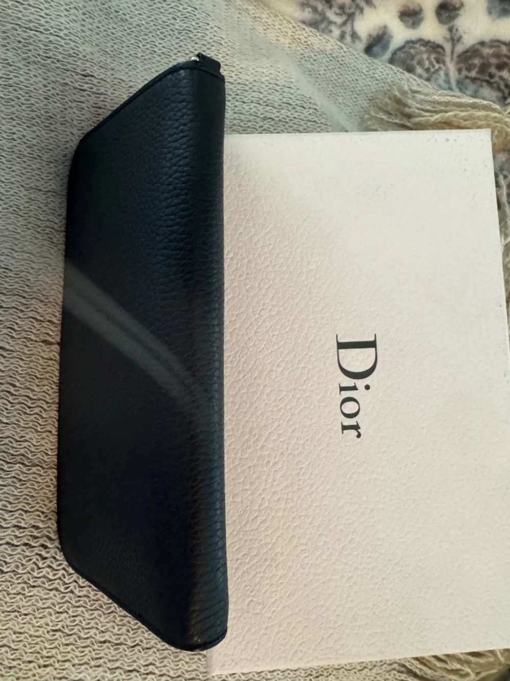 Dior full zip wallet